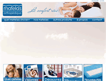 Tablet Screenshot of matelasorthopedique.com